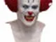 Maschera integrale clown diabolico adulto Halloween