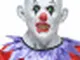 Maschera da clown sanguinario in lattice per adulto
