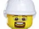 Maschera da pompiere Lego™ per bambino