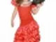 Costume da ballerina di flamenco rosso per bambina