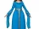 Costume principessa medievale con diadema bambina