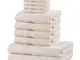 Set di asciugamani Arina (10 pezzi), 