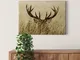 Quadro con cervo Watchful Deer, 