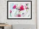 Poster con cornice Painted Poppies II, 