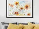 Poster con cornice Painted Flowers II, 