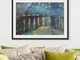 Poster cornice Notte stellata sul Rodano, 