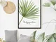 Poster e cornice con pianta Trachycarpus, 