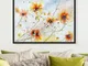 Poster con cornice Painted Flowers I, 