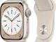  Watch Series 8 41 mm Cassa in alluminio colore beige con Cinturino Sport beige [Wi-Fi]