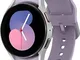  Galaxy Watch5 40 mm  Cassa in alluminio colore silver con Cinturino Sport S/M purple [Wi-...