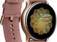  Galaxy Watch Active2 40 mm Cassa in Acciaio Inossidabile gold con Cinturino in Pelle rosa...
