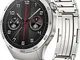  Watch GT 4 46 mm argento con cinturino in acciaio inossidabile argento