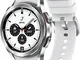  Galaxy Watch4 Classic 42 mm Cassa in Acciaio Inossidabile silver con Cinturino in Silicon...