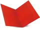 Cartelline Color  - a 3 lembi - 33x25 cm - rosso - conf. 25