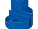 Portaoggietti Round Box -plastica riciclata-Ø14xH12 5-blu