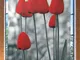 Tenda a rullo fiori Tulipani rossi colorati