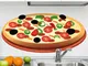 Sticker decorativo illustrazione pizza