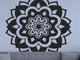 Adesivo murale floreale Fiore mandala per lo yoga