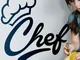 Sticker cucina Chef di cucina logo