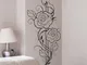 Sticker decorativo rose rampicanti