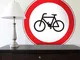 Sticker decorativo attenzione bicicletta