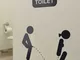 Sticker decorativo toilette