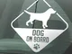 Sticker decorativo dog on board