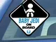 Sticker baby jedi on board