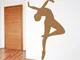 Wall sticker silhouette ballerina