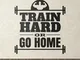 Sticker fitness train hard