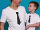 T-shirt padre e figlio "la classe non è acqua"