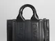 Tote Small tote with stra in Pelle Nera