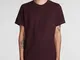 T-Shirt  in Cotone Bordeaux