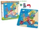 "TEOREMA Scopri L'Europa Puzzle Legno Con 17 Pezzi Staccabili 30X30X0.8 Cm Puzzle 801"