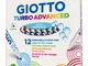 "FILA Astuccio 12 Giotto Turbo Advanced Lavabili Punta 2,8Mm Pennarelli Artistici 932"