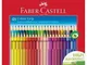 "FABER-CASTELL 48 colori a matita a sezione triangolare acquerellabili con grip"