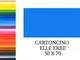 "FABRIANO Cartoncino elle erre monoruvido 50x70 azzurro 20 fogli"