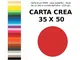 "FABRIANO Cartoncino cartacrea elle erre monoruvido 35x50 rosso 220g/m2 10 fogli"