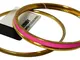 "DEBBY Bracciale etnico verde-fucsia-oro - Accessori toiletteria"