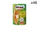 "Set 48 KITEKAT Umido 100 Gr. Pollo Salsa Cibo per gatti"