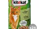 "Set 24 KITEKAT Umido 100 gr Coniglio Salsa Cibo per Gatti"