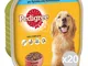 "Set 20 PEDIGREE Cane Vaschetta Gr 300 Agnello/Pollo Alimento Per Cani"