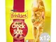 "Set 12 FRISKIES Gatto Crock&Soft 375 Manzo Pollo Cibo Per Gatti"