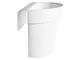 "EURO 3 PLAST Vaso Up Con Riserva Cm25 Bianco"