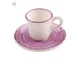 Set da 6 tazza caffe con piattino cl10 Provence lilla