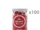 IDEA SEGNAPOSTO - BOMBONIERA 100 vasetti "Salato" Sale al Lampone  90 gr