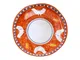 piuma arancio piatto piano 29 cm