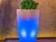 Vaso STILO SQUARE TOP BRIGHT BLUE LIGHT 39x39xH90