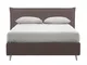 GIAVA - Letto matrimoniale da 160 contenitore con rete, marrone