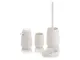 Set bagno 4 pezzi VOGUE, bianco